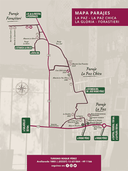 Mapa almacenes de campo Roque Perez